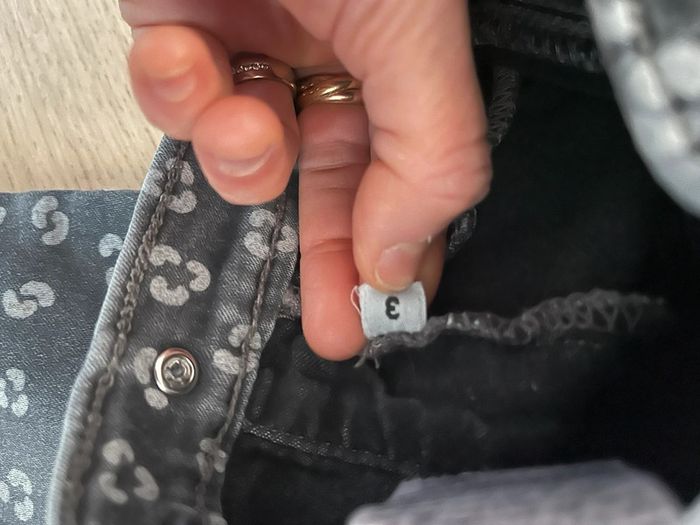 Pantalon jean gris pattes dpam 3 ans - photo numéro 3