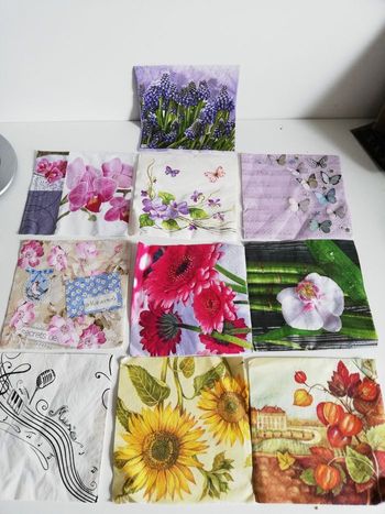 Lot de 10 serviettes en papier pour serviettes loisirs créatifs
