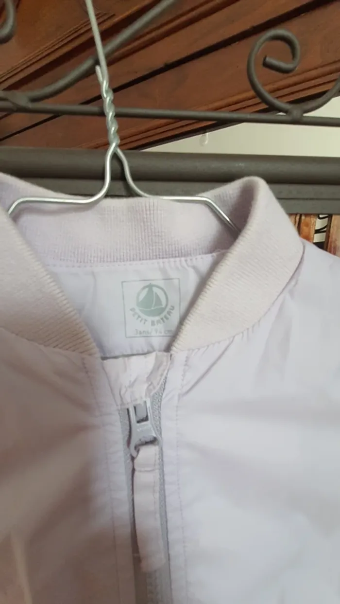 Blouson parme "Petit bateau" 3 ans - photo numéro 2