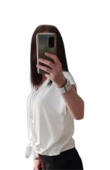 Chemisier blanc femme taille unique