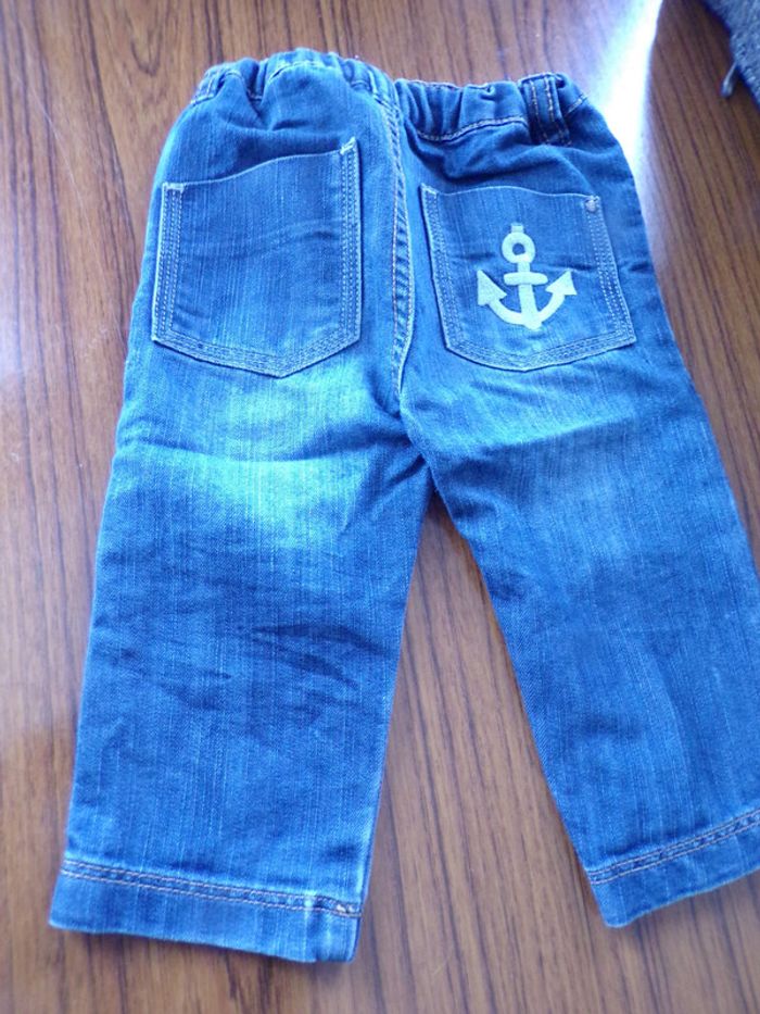 Jeans 12 mois DPAM  Taille réglable - photo numéro 2