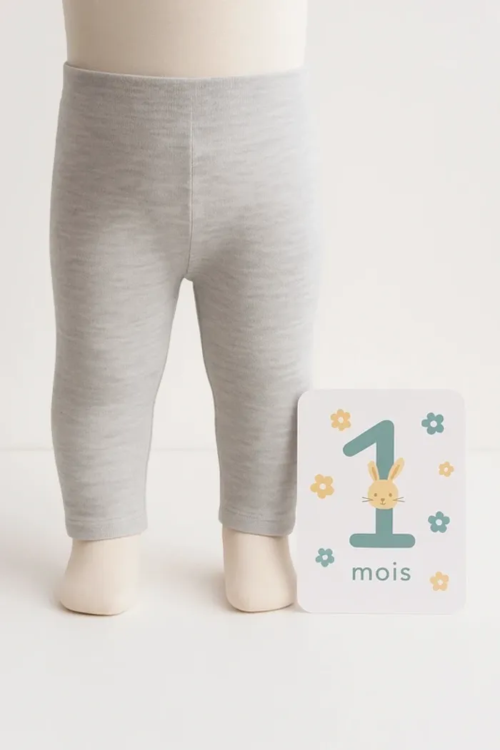 Legging gris bébé Taille 1 mois Kiabi