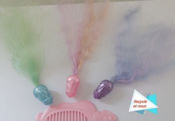 3 barrettes clips dame boucleline