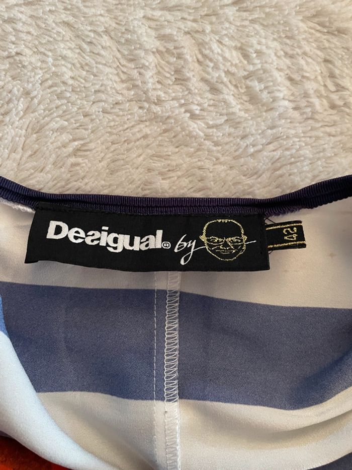 Robe longue Desigual USA 42 rouge et blanche - photo numéro 6