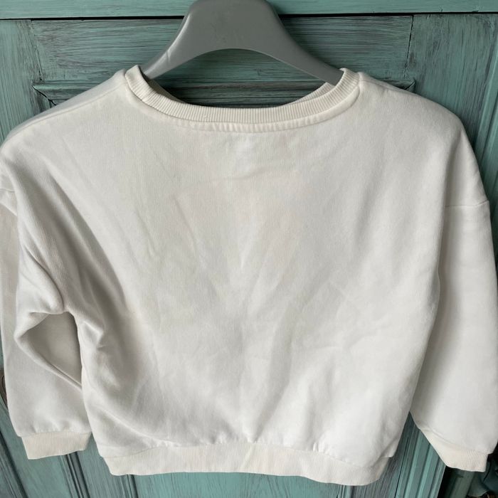 Sweat-shirt blanc avec motifs 8 ans - photo numéro 2