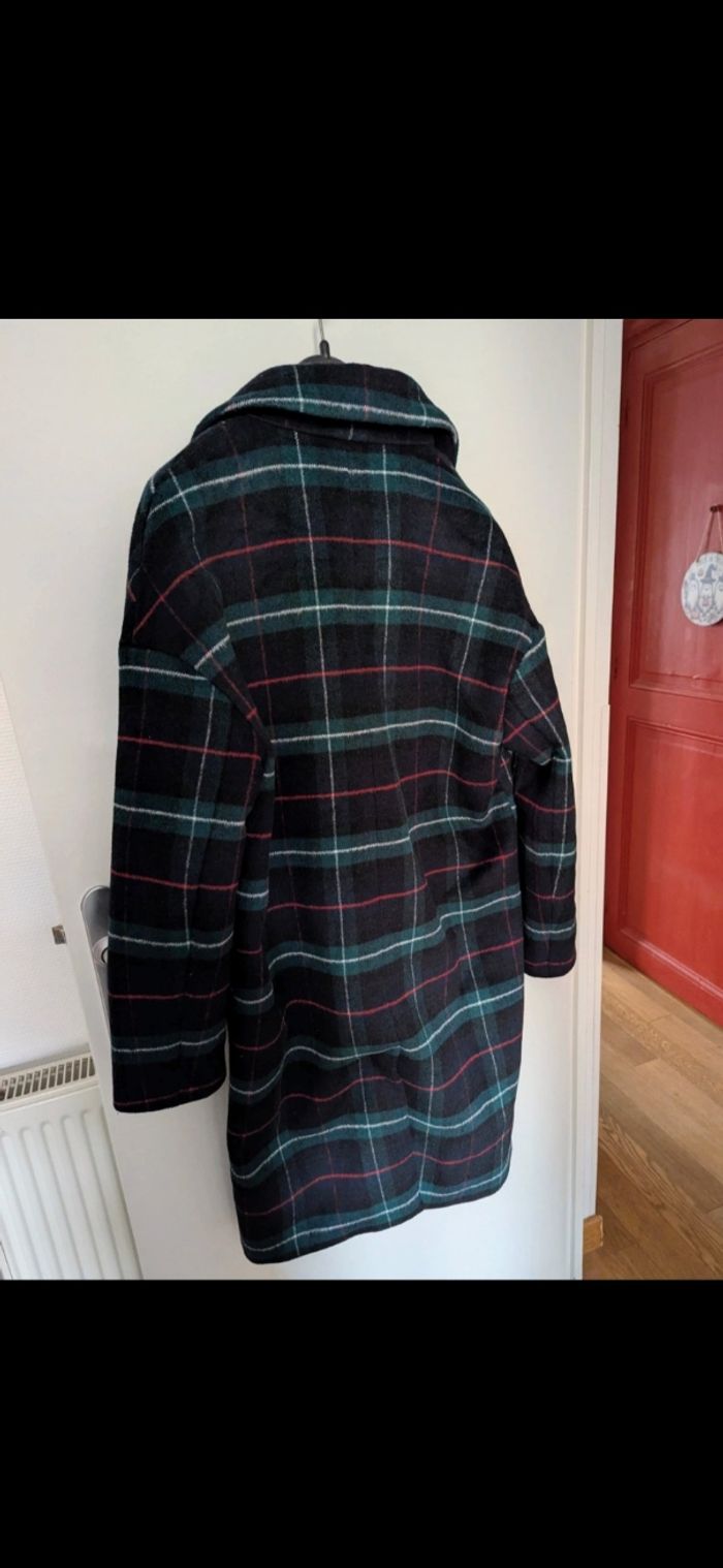 Manteau à carreaux en laine - photo numéro 4