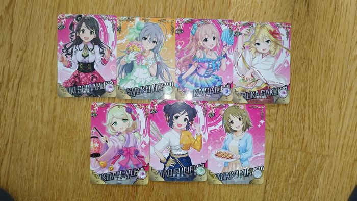 Lot 7 cartes idolm@ster Goddess Story card set
