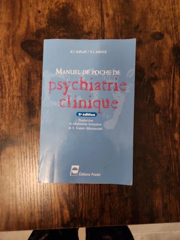 Livre : Manuel de poche Psychiatrie clinique