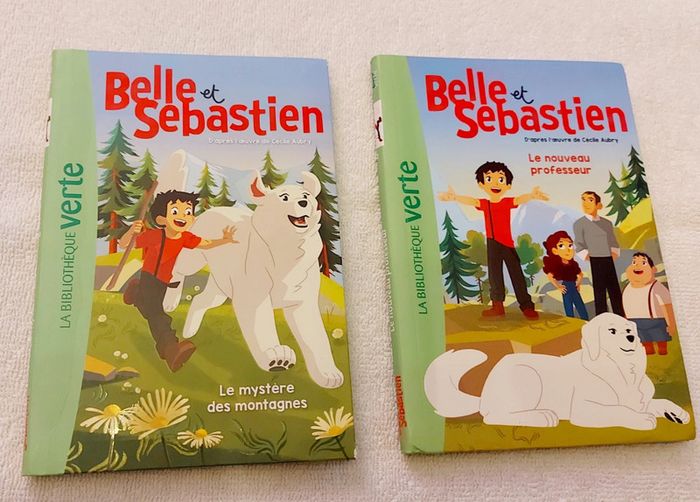 Livres belle et Sébastien le mystère des montagnes et le nouveau professeur