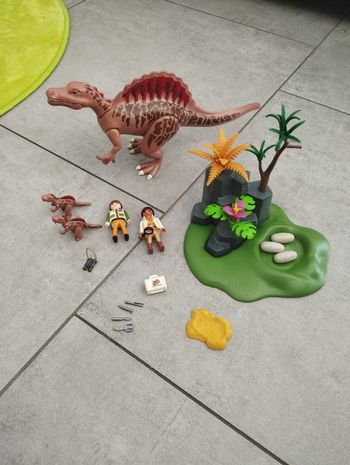 Playmobil dinosaures famille spinosaures