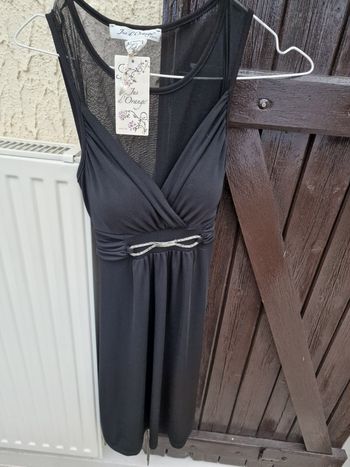 Robe de soirée jus d'orange noire taille 36