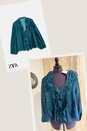 Blouse à volants Zara