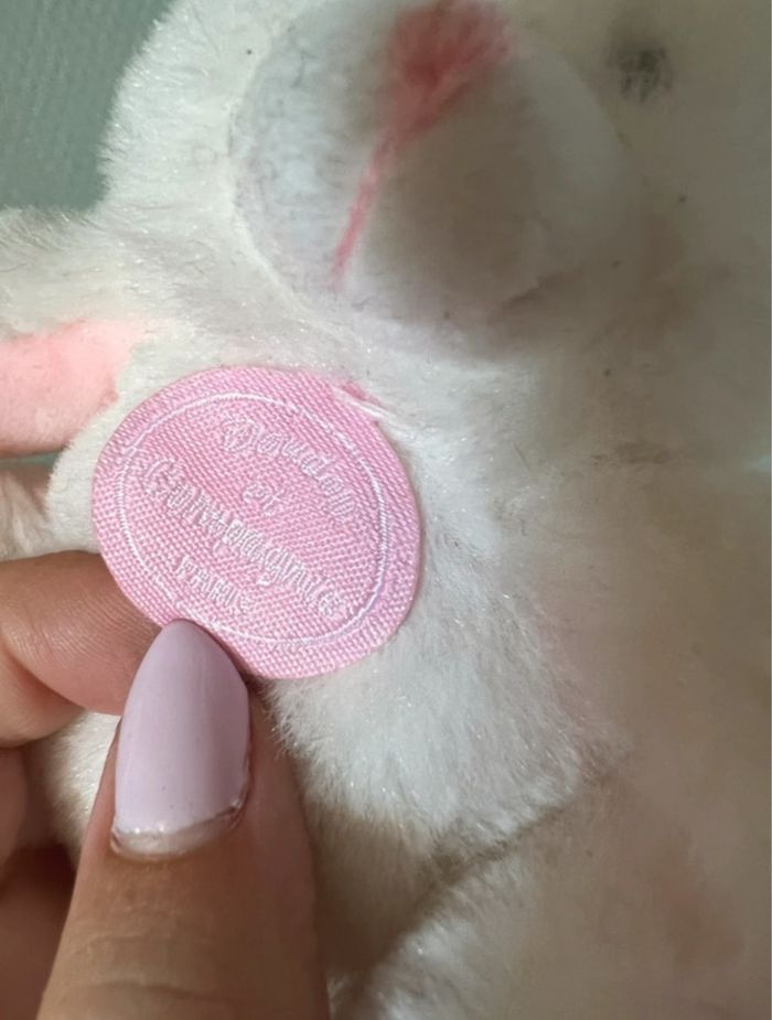Peluche lapin blanc avec clochette Doudou et Compagnie +0 - photo numéro 4
