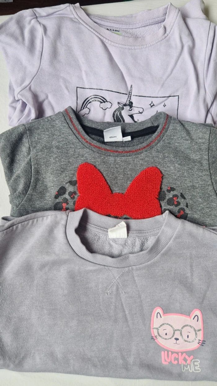 Lot de 3 pulls fille 6ans