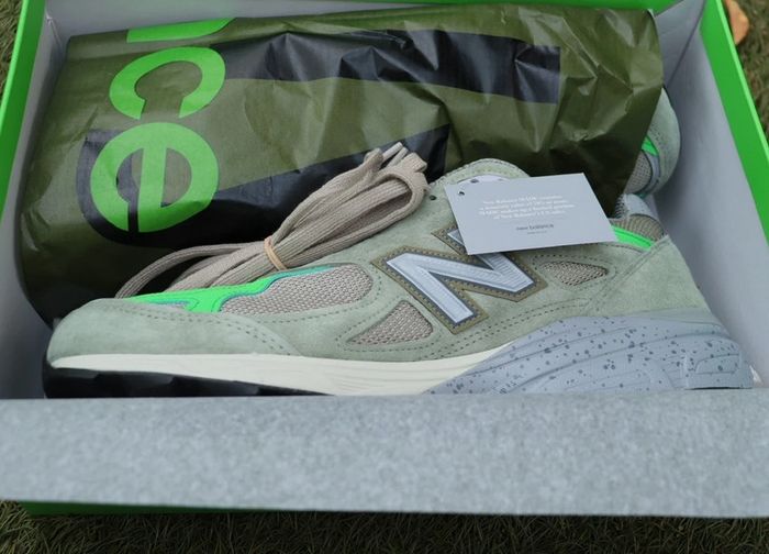 New balance x patta 990v3 olive - photo numéro 9
