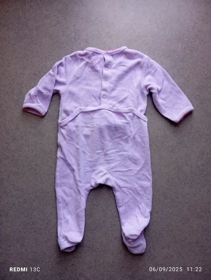 Pyjama velours 9mois kitchoun - photo numéro 2