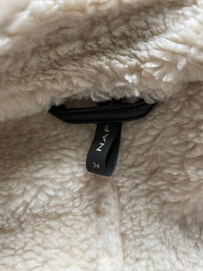 Veste perfecto naf naf en cuir fausse fourrure 34 - photo numéro 5