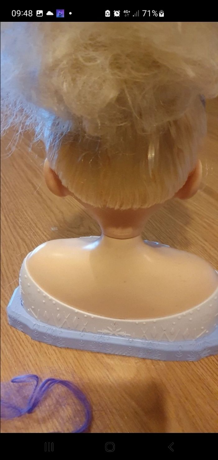 tête à coiffer elsa la reine des neiges - photo numéro 6