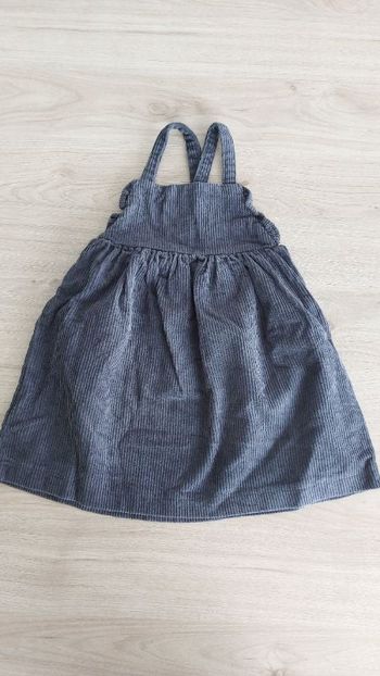 Robe velours grise kiabi 24 mois