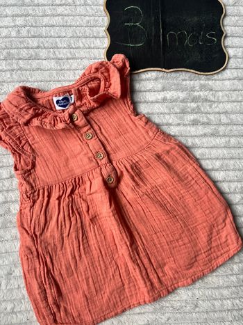 Robe gaz de coton 3 mois