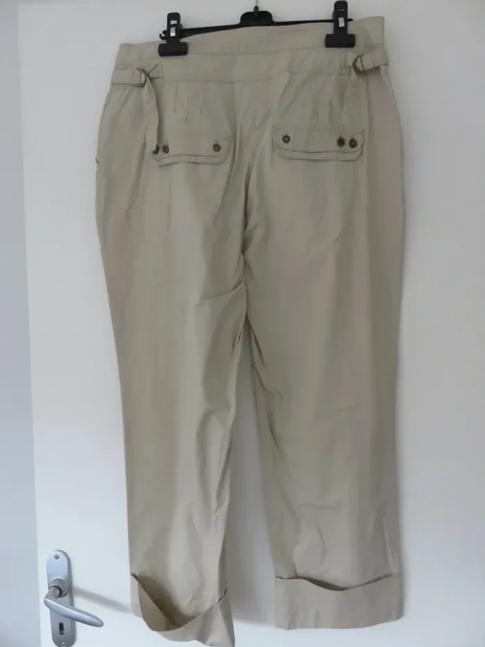 Pantacourt 7/8 voodoo 44 beige - photo numéro 8
