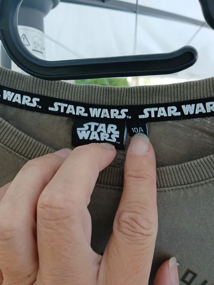 Lot tee-shirt grogu Mandalorian star-wars jumeaux - photo numéro 3