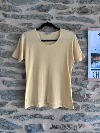 T-shirt jaune taille 3 Gérard Darel