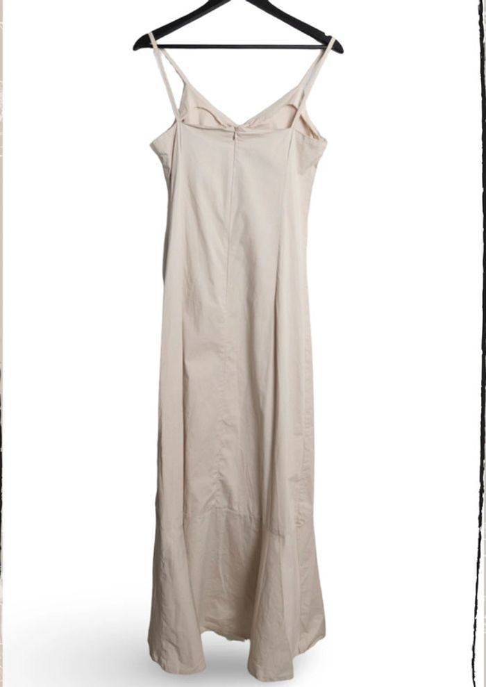 Robe longue asymétrique beige Pecca Taille 40 - photo numéro 6