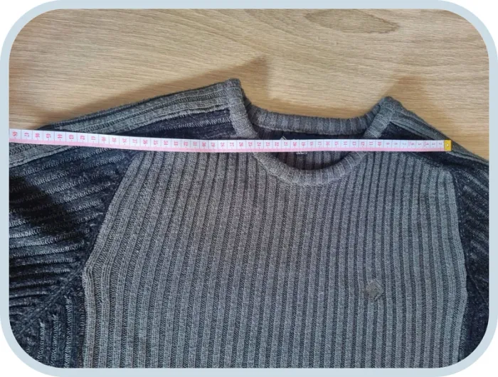 Pull col rond gris/noir Goldsmith Homme Taille xxl - photo numéro 5