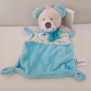 Doudou ourson bleu nicotoy