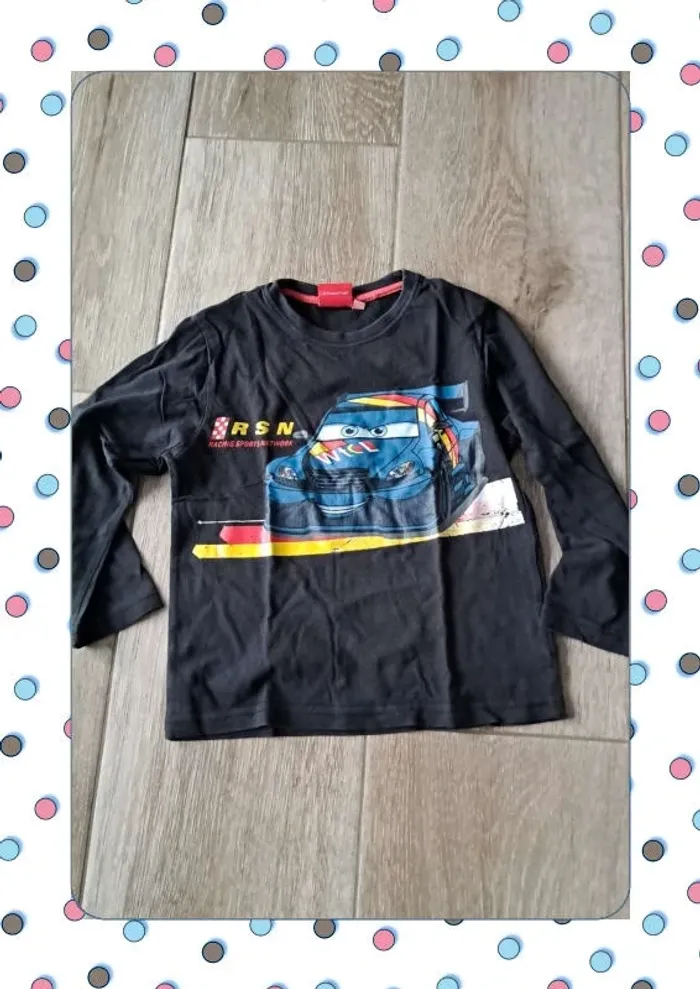 Tshirt cars manche longue 4 ans - photo numéro 2