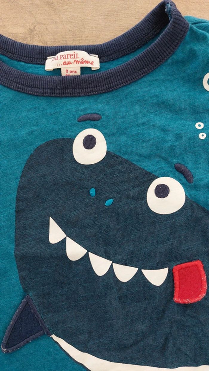 Tee-shirt garçon manches longues 24 mois du pareil au même - photo numéro 2