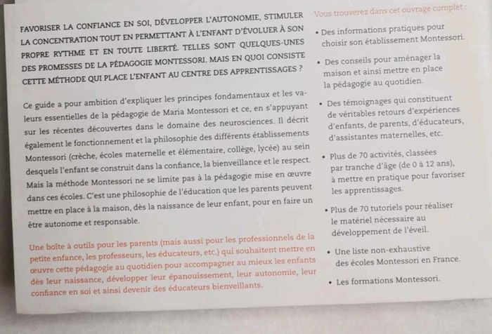 Livre 📙 Le guide hachette de la pédagogie montessori - photo numéro 5