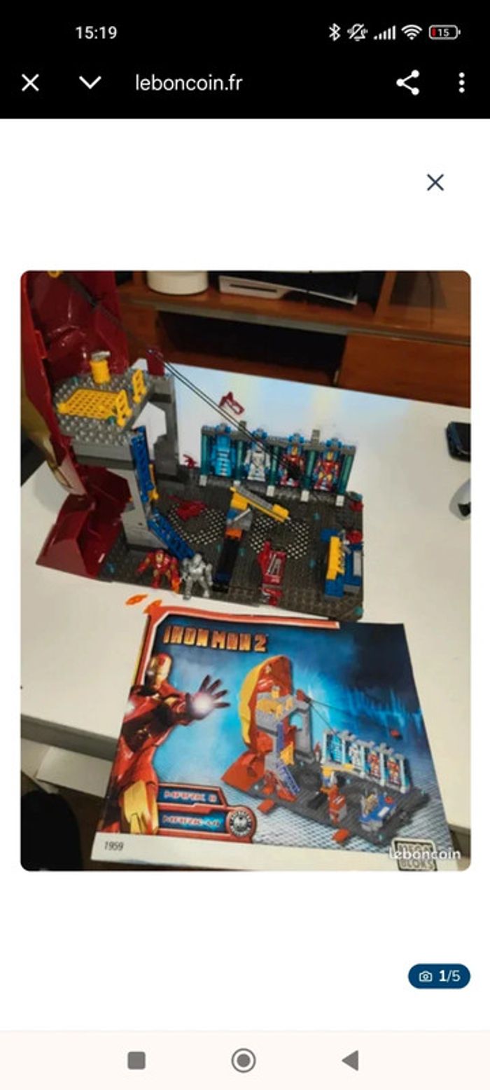 Tête de Ironman lego - photo numéro 3