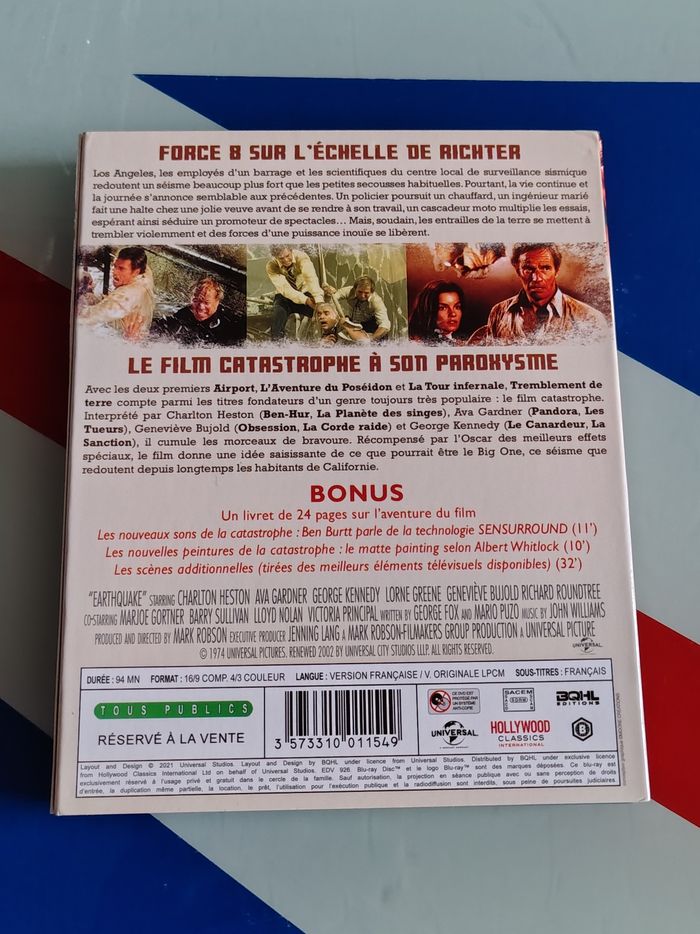 Blu Ray Tremblement de Terre (Charlton Heston, Ava Gardner, Mark Robson) - photo numéro 2