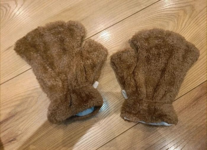 Gants mitaines pattes de chat chien ours - photo numéro 3