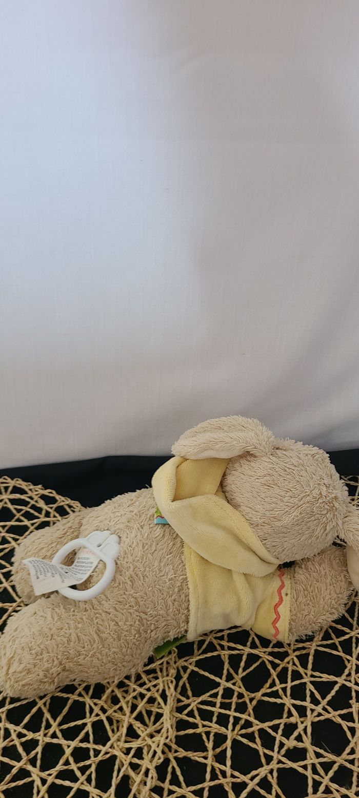 Doudou musical chien sweat capuche jaune NICOTOY - photo numéro 5