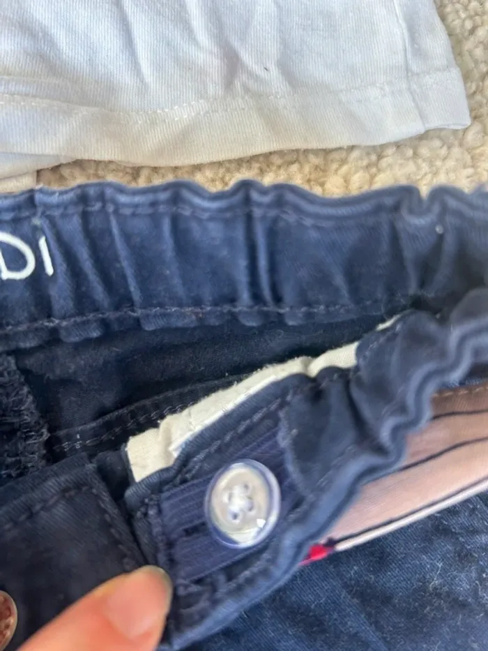 Lot : tenue demie saison pantalon et haut coton bio bébé fille - 12 mois - kiabi et kimadi - photo numéro 4