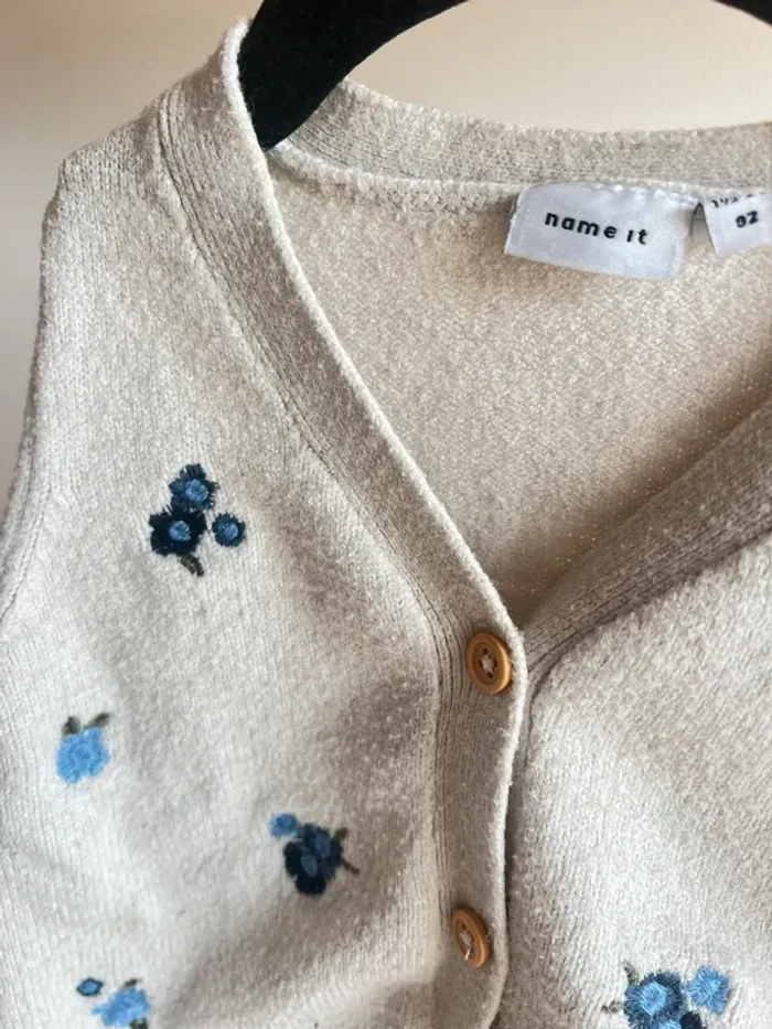 Gilet Name it fleuri - photo numéro 3