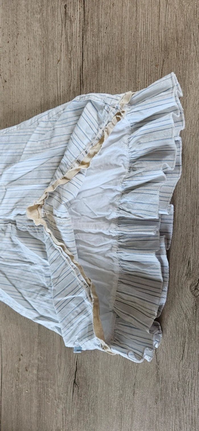 Robe courte à bretelle, blanche à lignes, Jean Bourget, taille 6 ans, nickel - photo numéro 9