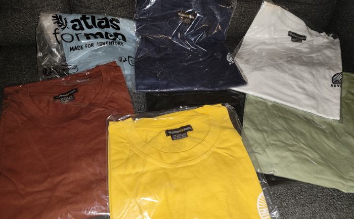 Lot de 7 t shirt en coton atlas for men adventure neuf taille 3XL - photo numéro 3