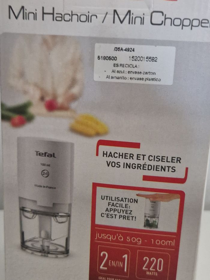 Mini hachoir tefal - photo numéro 3