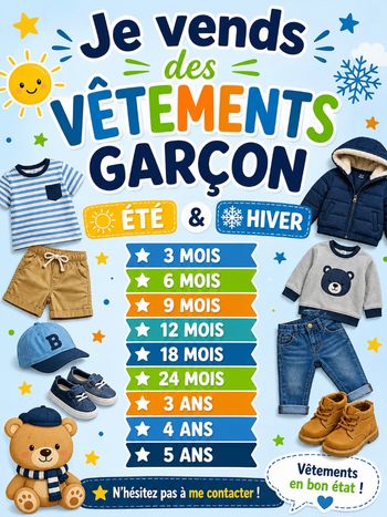 Vêtements garçon 