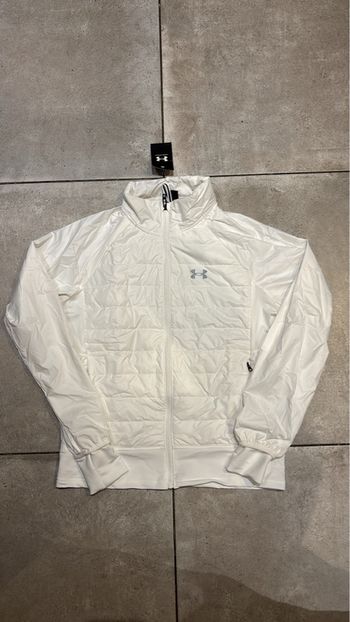 veste under armour hybrid à zip blanc