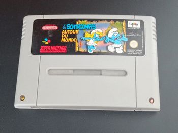😍 rétro gaming les Schtroumpfs autour du monde super Nintendo SNES euro