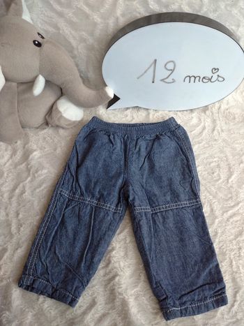 Pantalon confortable doublé Garçon 12 mois