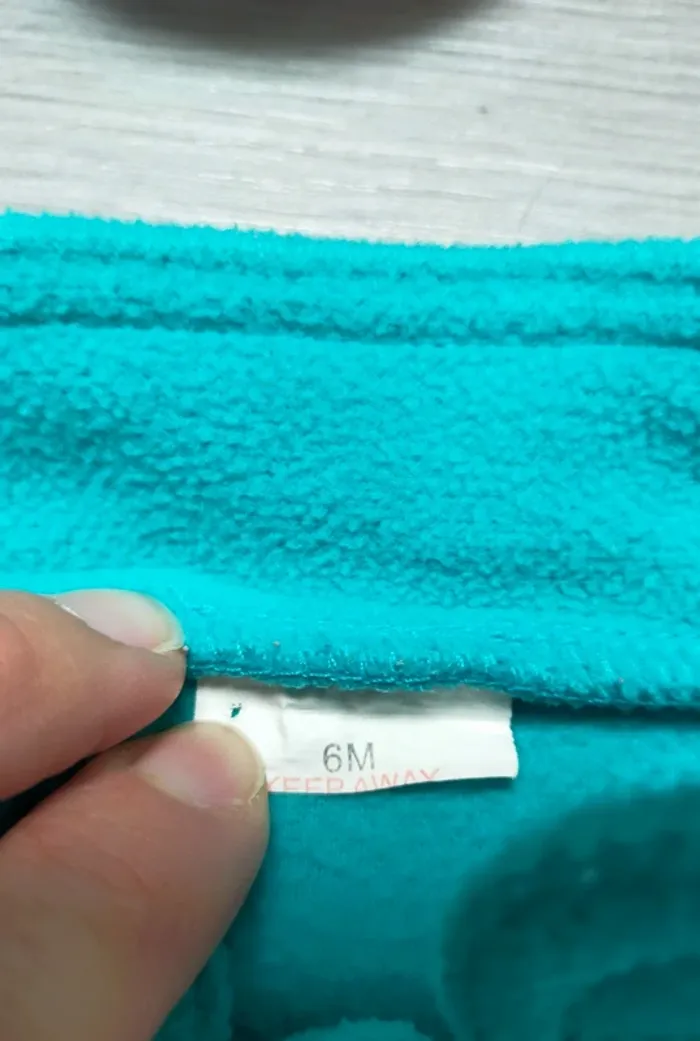 Pull polaire turquoise mixte 6 mois Kitchoun - photo numéro 3