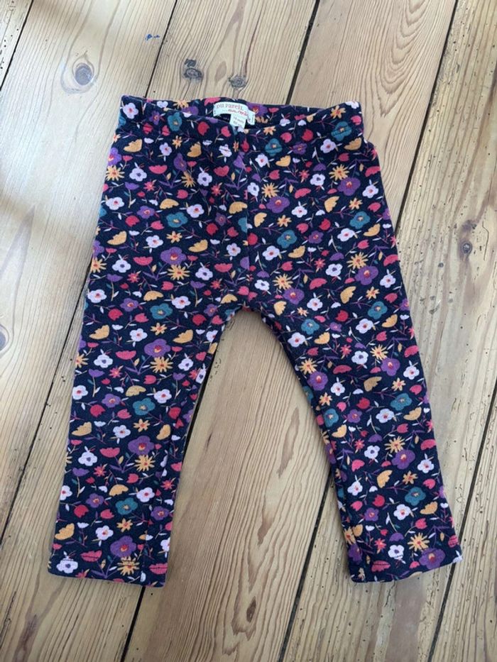 Leggings fleurs