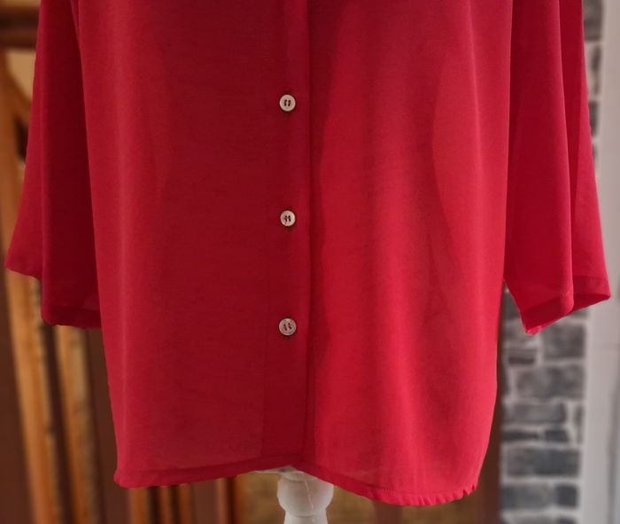 Chemise transparente rouge - photo numéro 3