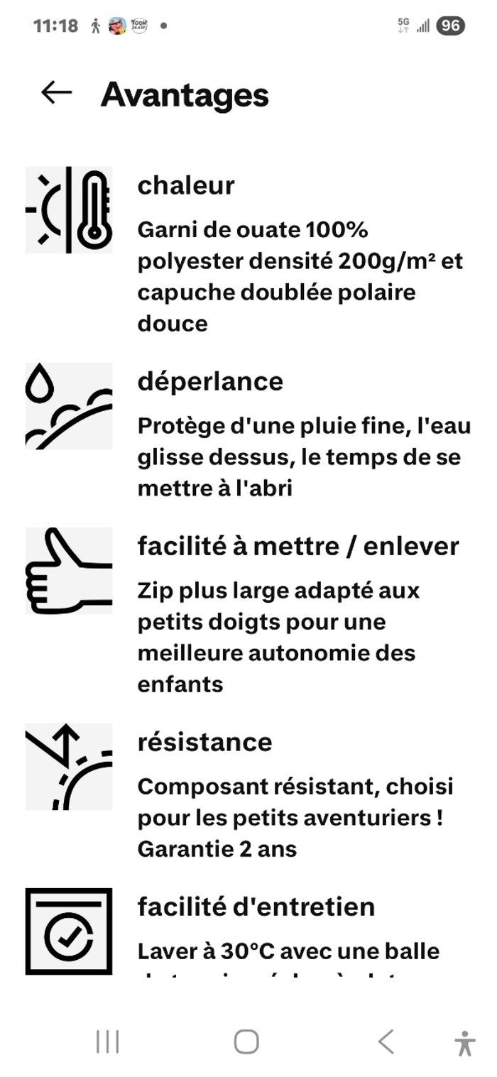 Doudoune 5 ans quechua - photo numéro 7